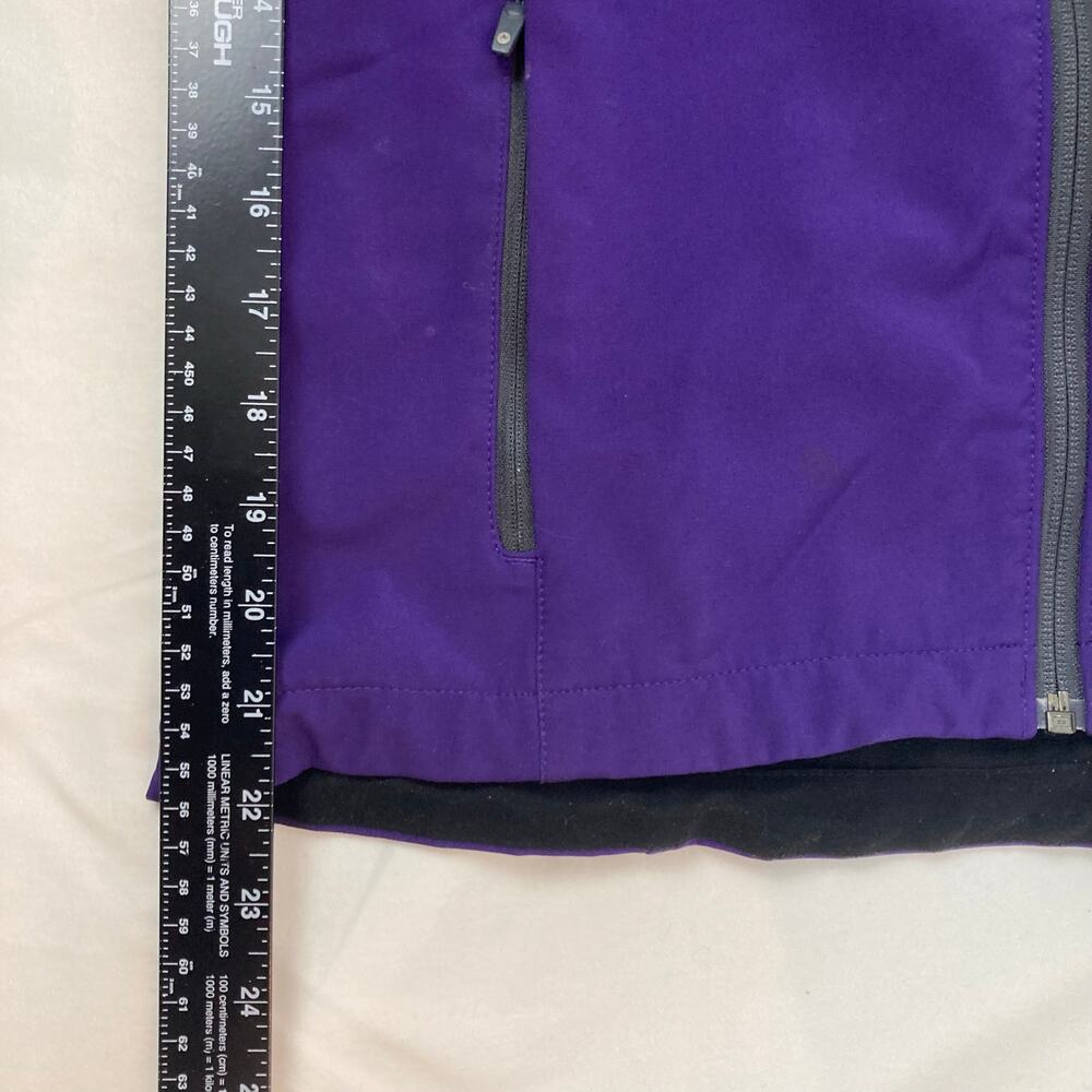 Marmot Jacket Womens S / P Purple Soft Shell Hooded Polartec Fleece Lined Vented - Picture 16 of 16
